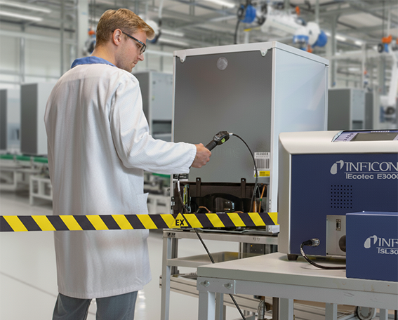 leak detection in hazardous HVACR manufacturing leak detection in hazardous HVACR manufacturing