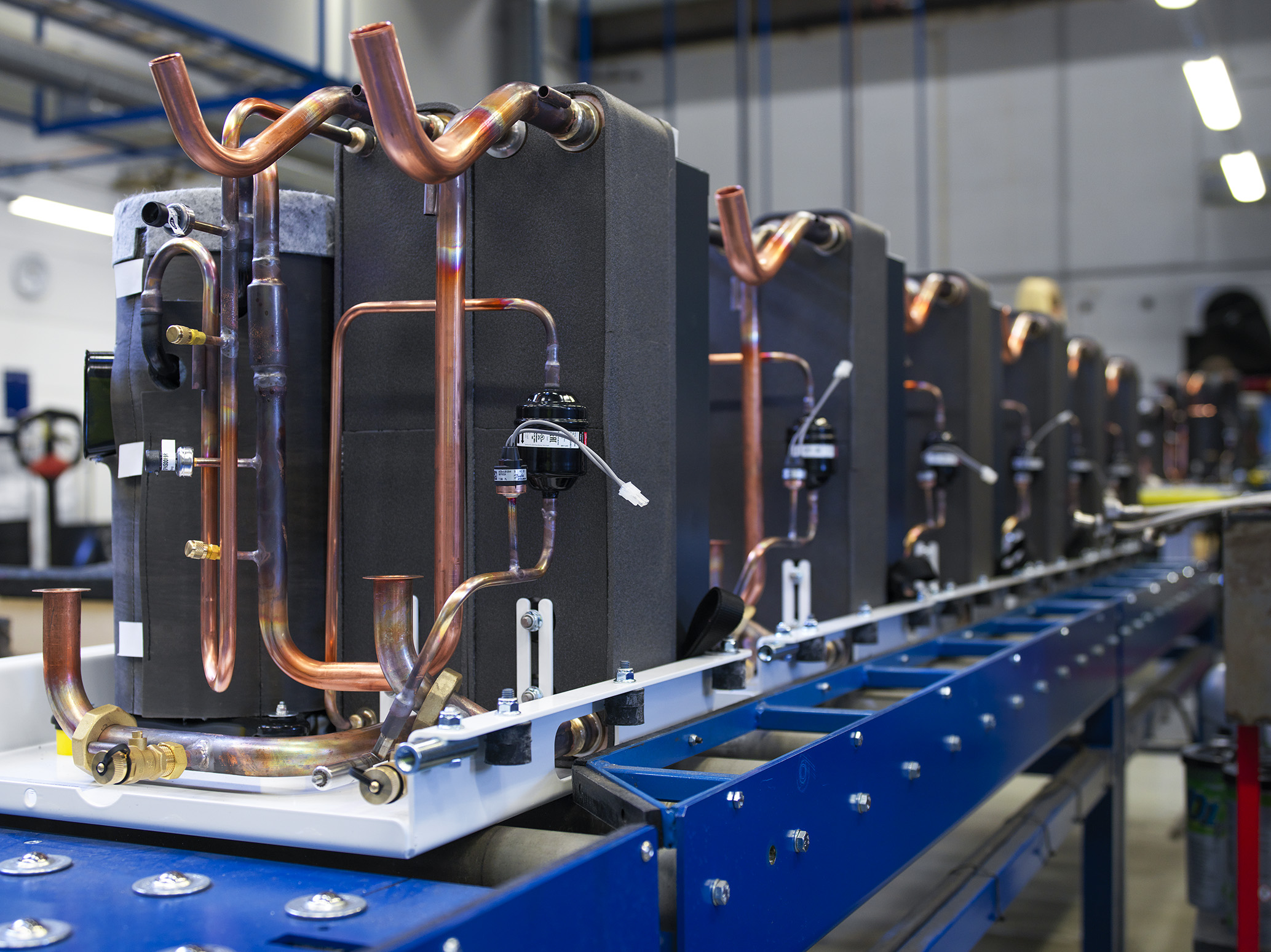 HVAC parts in manufacturing environment