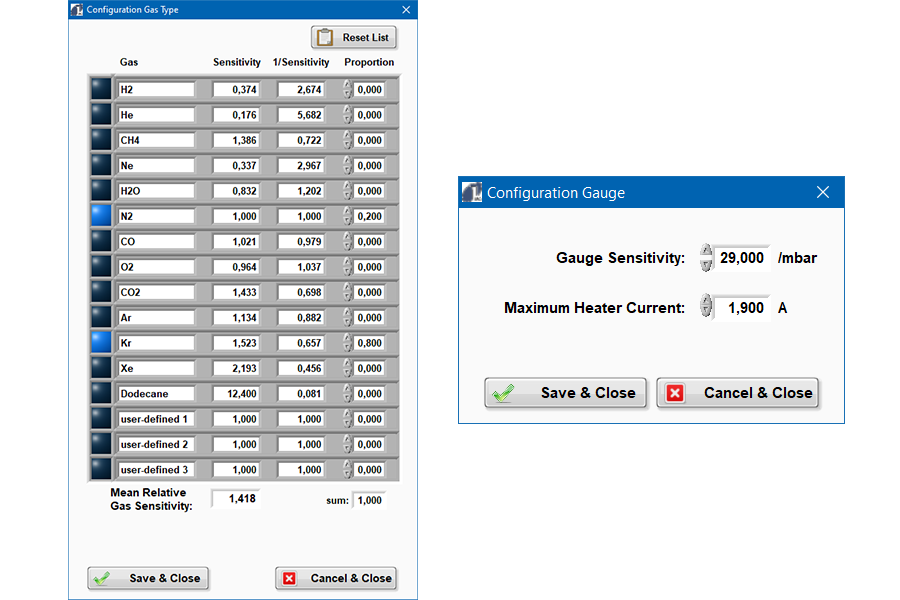 IRC081 User Interface Full Gauge Configuration