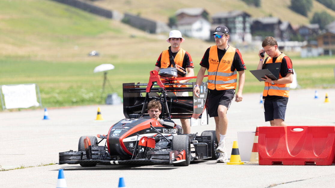 AMZ Racing - after the race on their way back to the pit