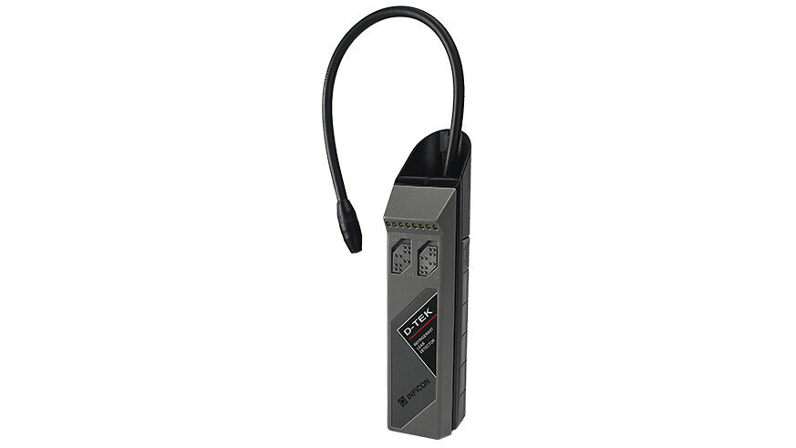 INFICON presenta su detector portátil de fugas de refrigerante D-TEK® (1993) D-TEK® hand-held refrigerant leak detector
