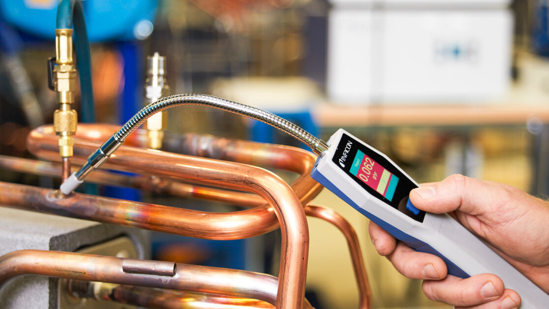 Handmesskopf mit multifunction button, Display Leck Anzeige und LED-Beleuchtung Sentrac_landingpage_handprobe