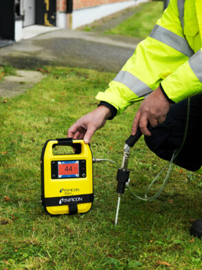 CGI readings from a bar hole with help of IRwin Methane Leak Detector CGI readings from a bar hole with help of IRwin Methane Leak Detector