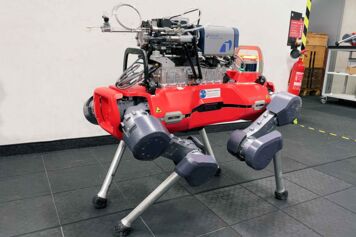 ETH Z AnyMal D legged robot with Transpector MPH ETH Z AnyMal D legged robot with Transpector MPH