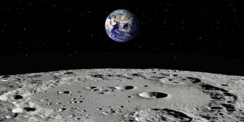 Image of Earth from the moon Moon