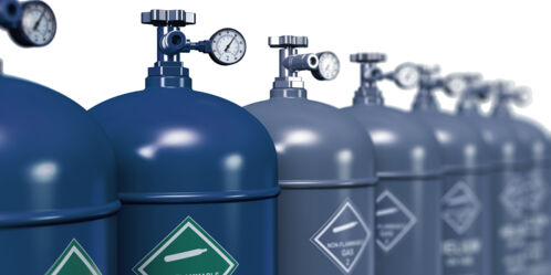 Helium Gas Bottles