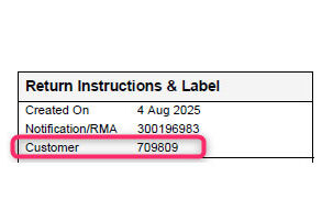 Customer-number-on-Return-Instructions-and-Label