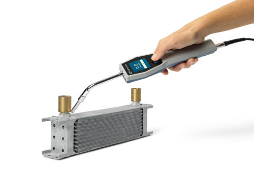 Hand probe with multi-function button, display for leak indication and LED-lights Sentrac_landingpage_testcomponent
