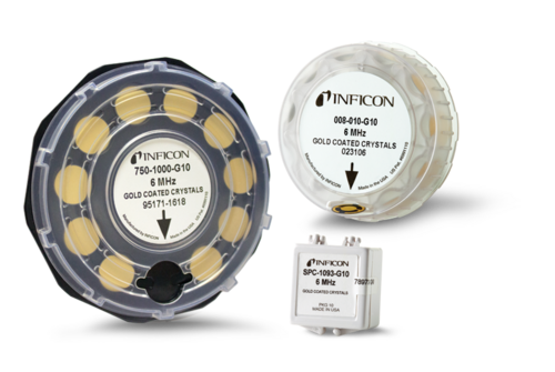 Photo depicting INFICON quartz crystal products