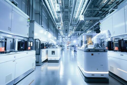 Image of a high-tech semi fab Image of a high-tech semi fab