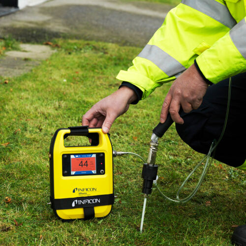 CGI readings from a bar hole with help of IRwin Methane Leak Detector CGI readings from a bar hole with help of IRwin Methane Leak Detector