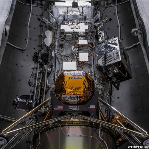 Photo courtesy of SpaceX MPH MS on Falcon 9 Rocket at KSC