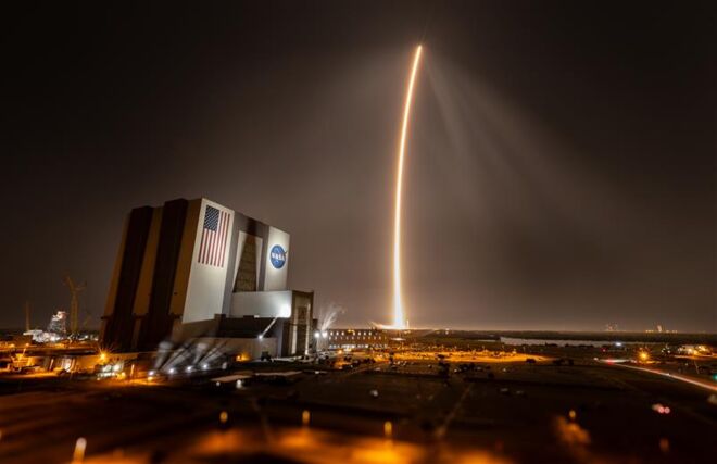 Photo courtesy of NASA MPH-MS Launch on CLPS IM-2 Mission