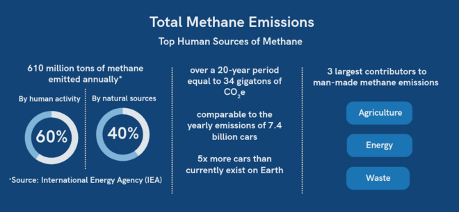 infographics Methane emission infographics Methane emission